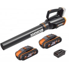 Nuovo soffiatore a batteria WORX WG547E batteria 20V litio 2.0Ah tecnologia "TURBINE" - leggero ed efficace  **2 BATTERIE IN DOTAZIONE**